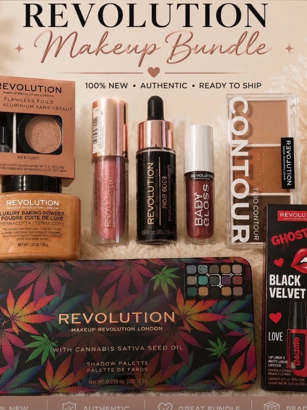 Assorted Women's Revolution Makeup Collection 100 pieces - Picture 2 of 5